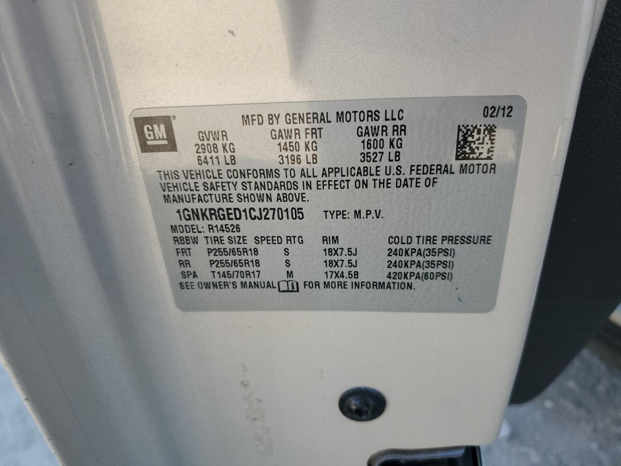 CHEVROLET TRAVERSE LT