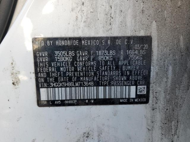 2020 HONDA FIT EX #3296313406