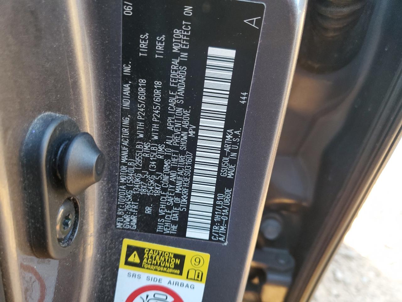 TOYOTA HIGHLANDER XLE