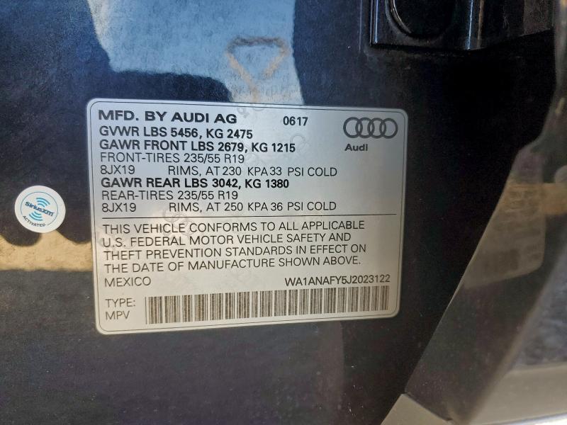 2018 AUDI Q5 PREMIUM #3311842201