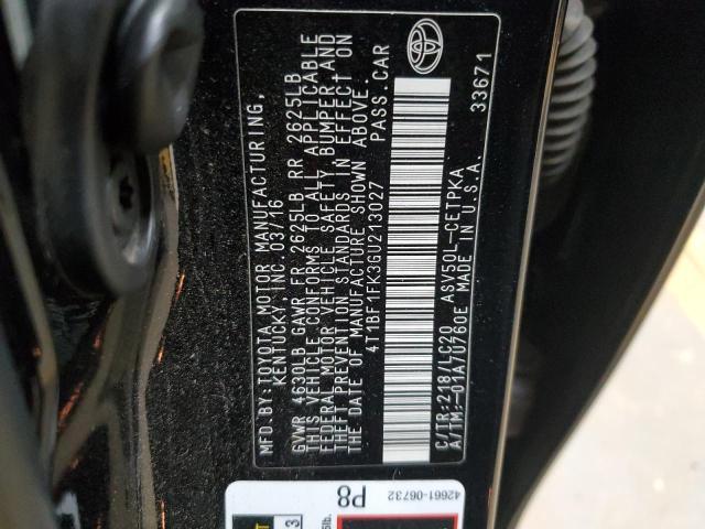 2016 TOYOTA CAMRY LE #3301847516