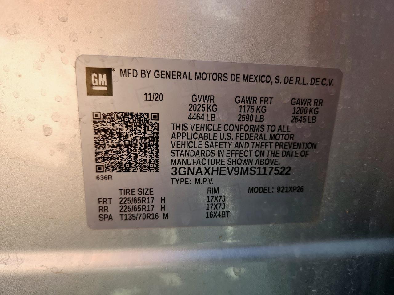 CHEVROLET EQUINOX LS