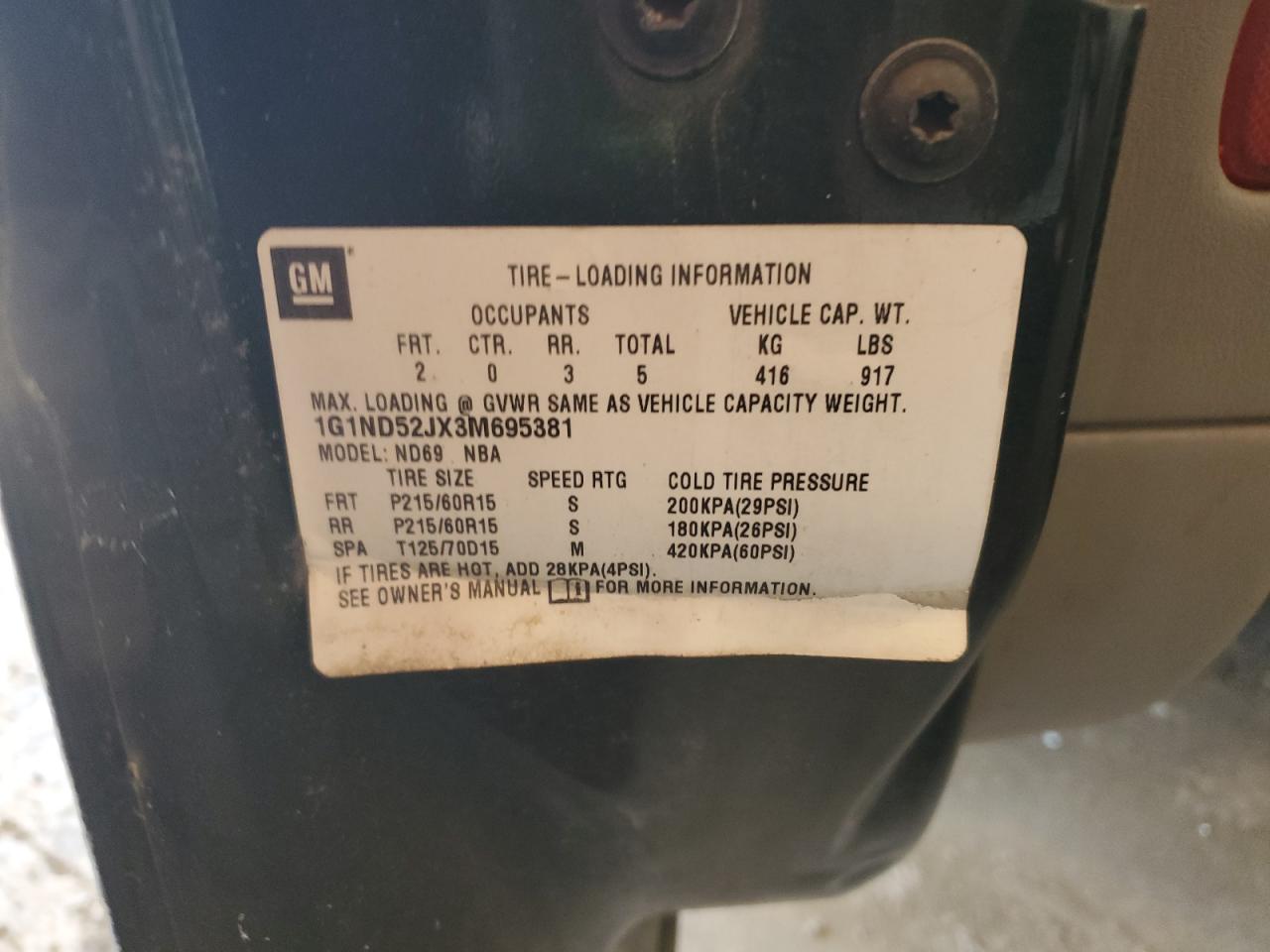 Lot #3287670010 2003 CHEVROLET MALIBU