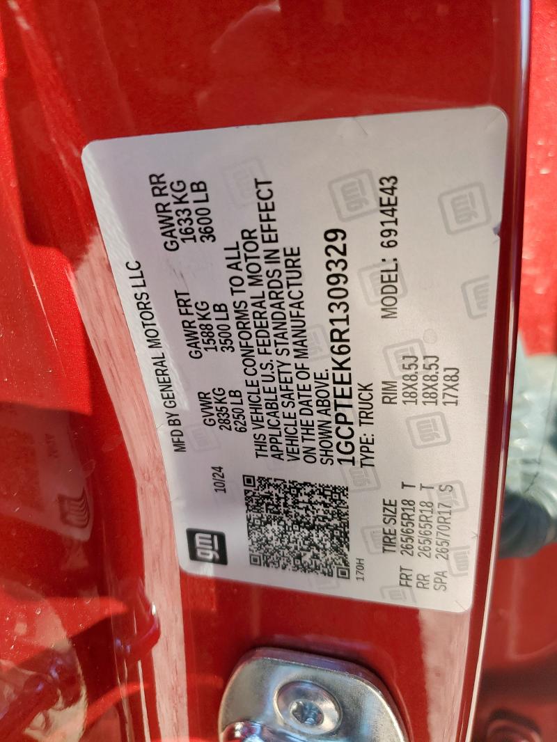 2024 CHEVROLET COLORADO T 1GCPTEEK6R1309329