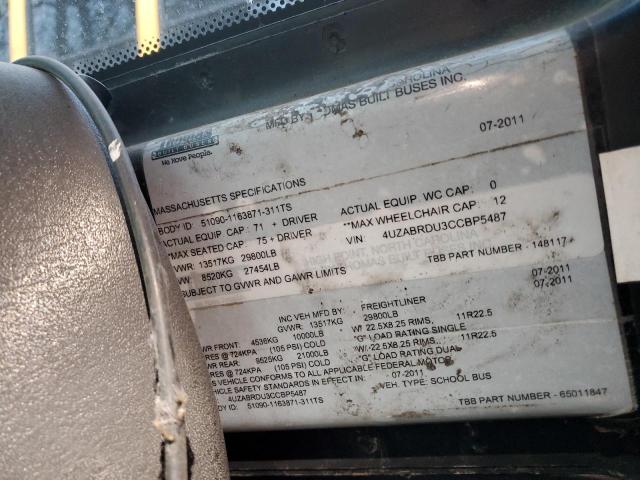 2012 THOMAS SCHOOL BUS #3305374334