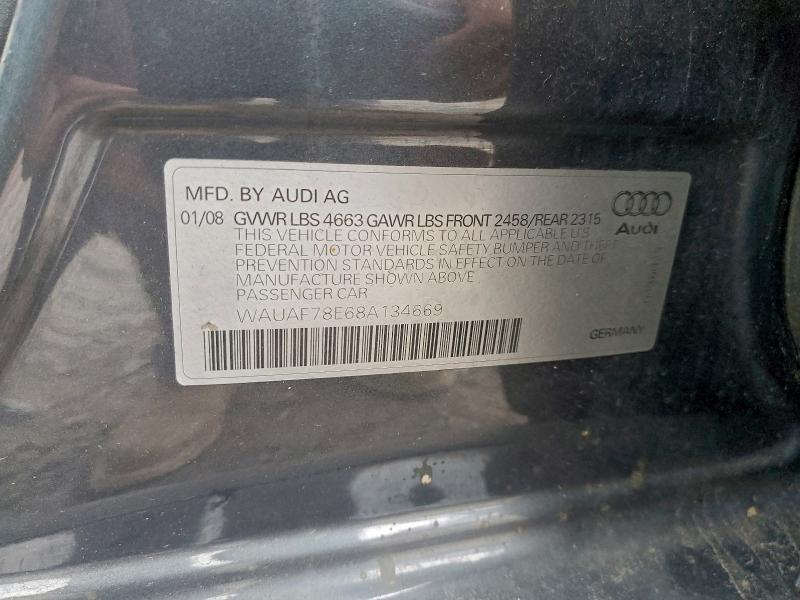 2008 AUDI A4 2.0T #3296283463