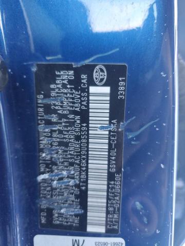 2009 TOYOTA CAMRY SE #3292508694