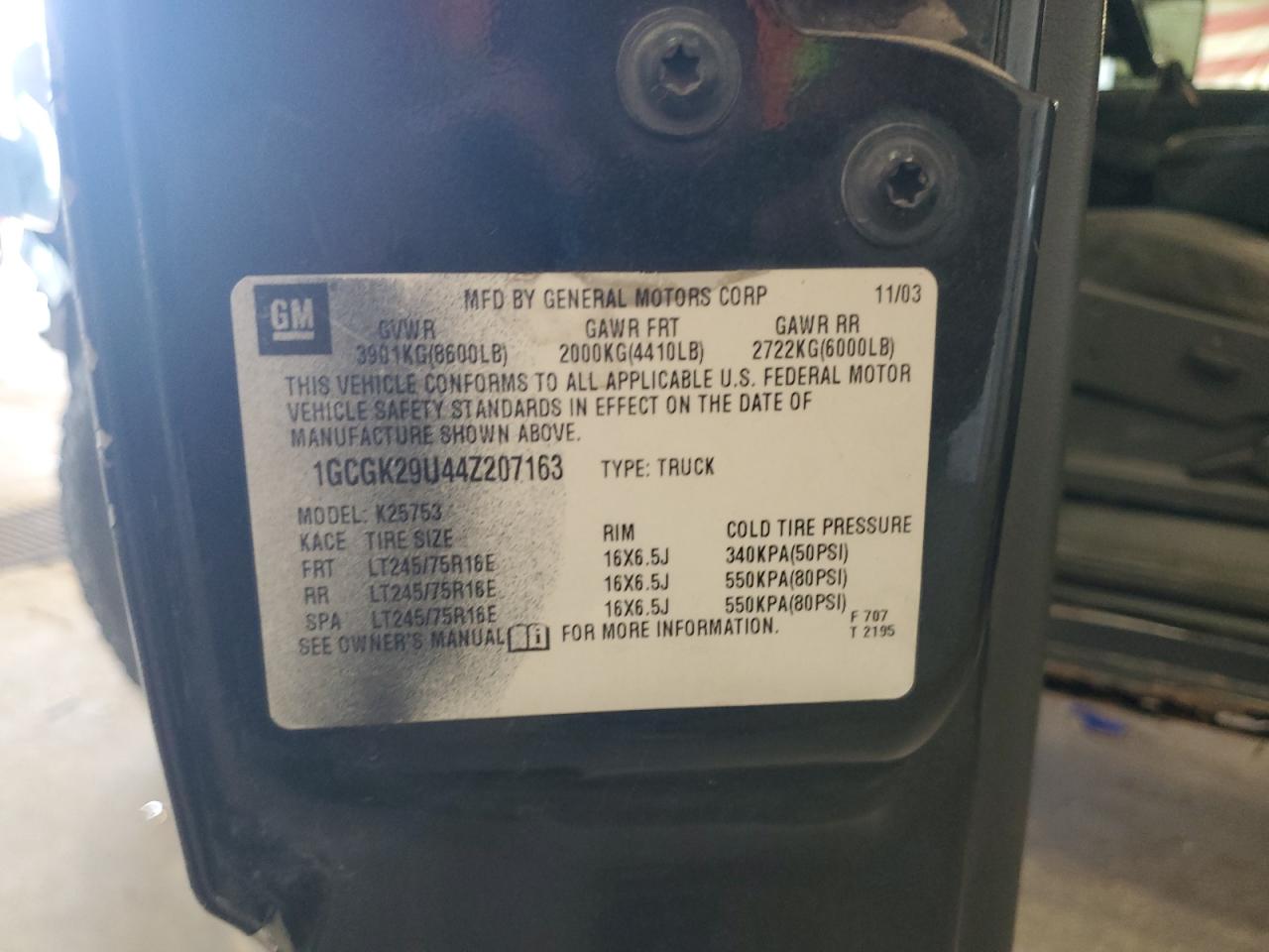 Lot #3291565951 2004 CHEVROLET SILVERADO