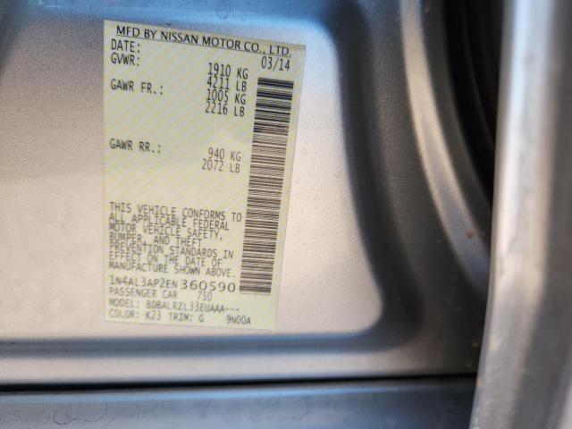 2014 NISSAN ALTIMA 2.5 - 1N4AL3AP2EN360590