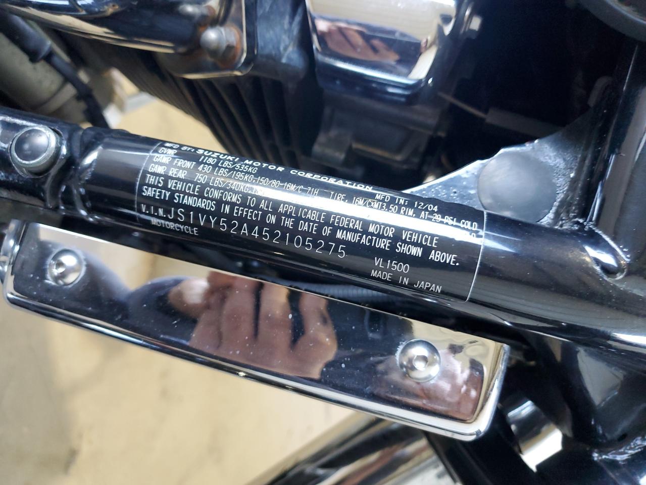 Lot #3291219958 2005 SUZUKI C90