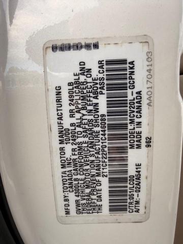 2001 TOYOTA CAMRY SOLA #3285744689