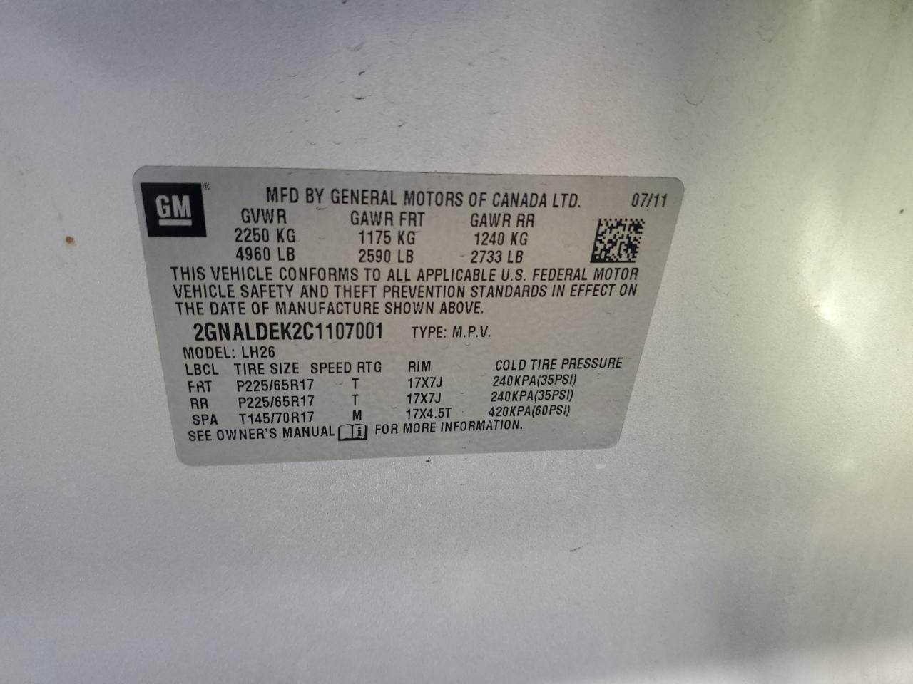 CHEVROLET EQUINOX LT