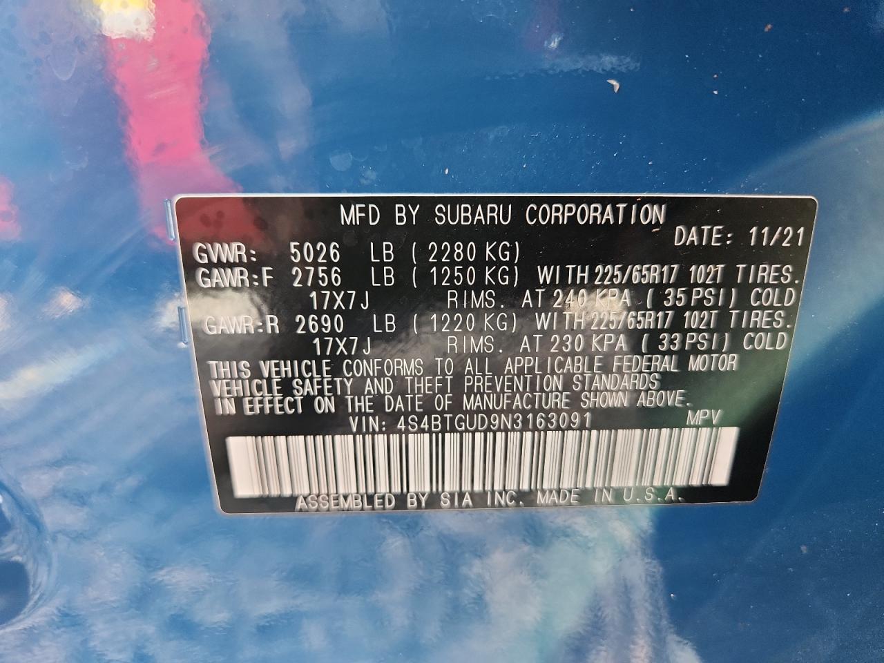 SUBARU OUTBACK WILDERNESS