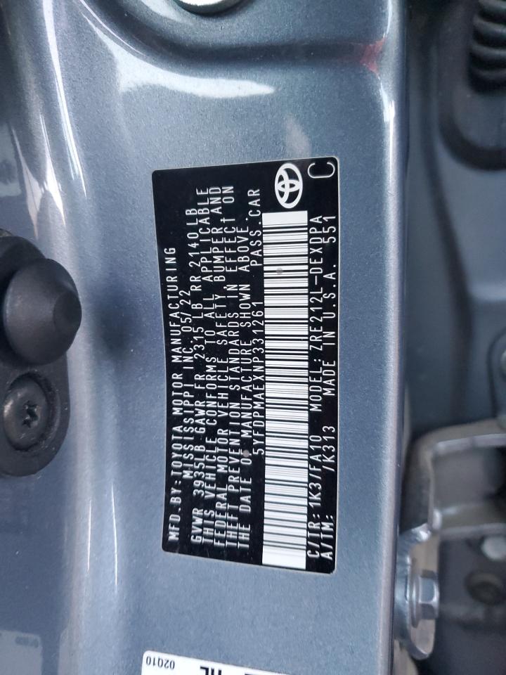 Lot #3302869925 2022 TOYOTA COROLLA L