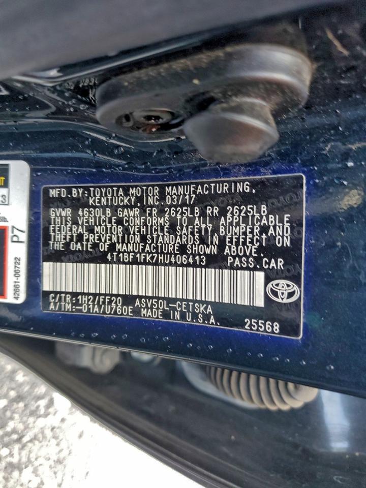 Lot #3302700038 2017 TOYOTA CAMRY LE