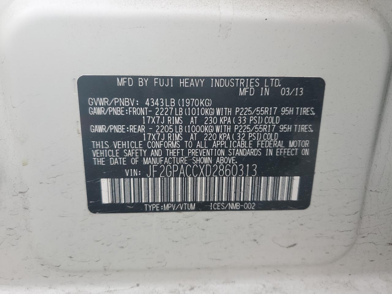 SUBARU XV 2.0 PREMIUM