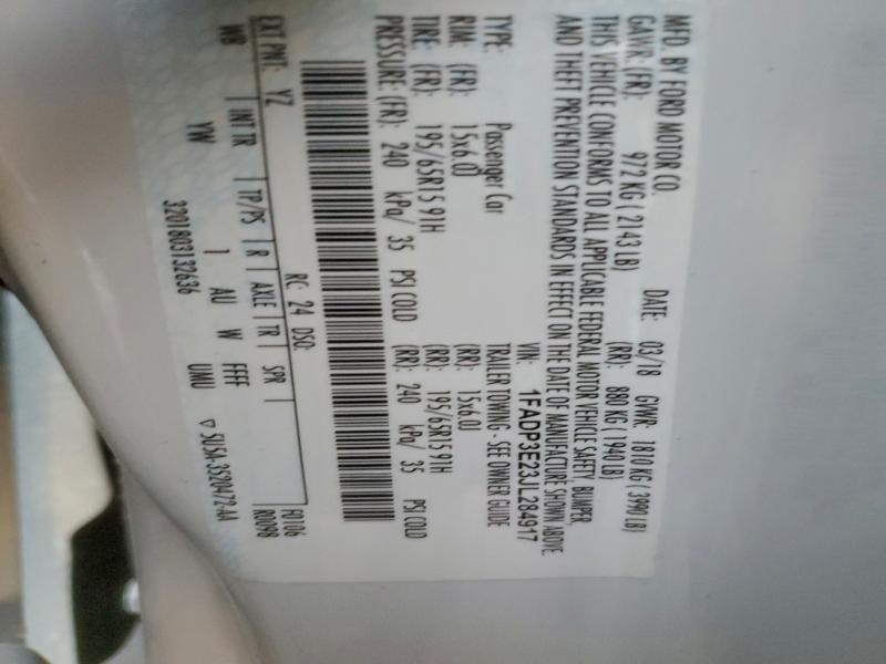 2018 FORD FOCUS S #3301752350