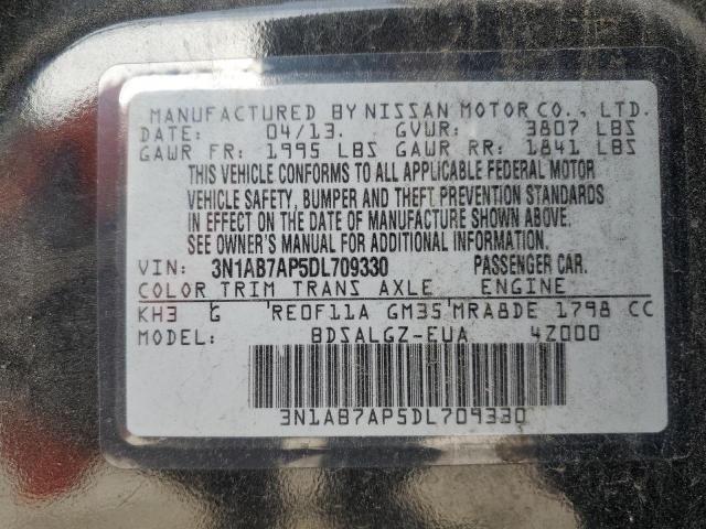 2013 NISSAN SENTRA S #3287670021