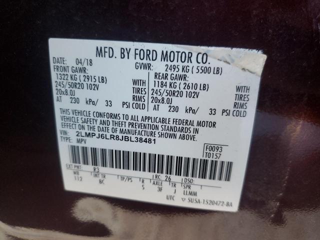 2018 LINCOLN MKX RESERV #3296902843