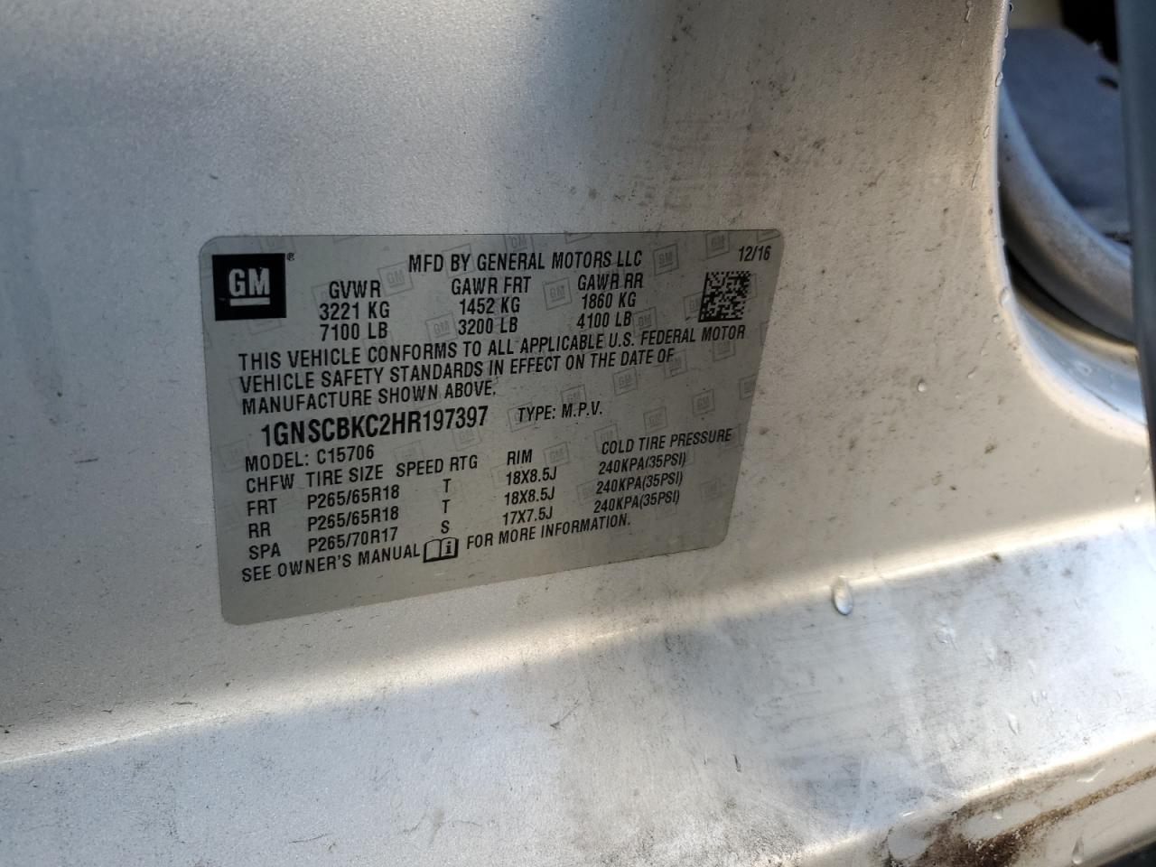 CHEVROLET TAHOE C1500 LT