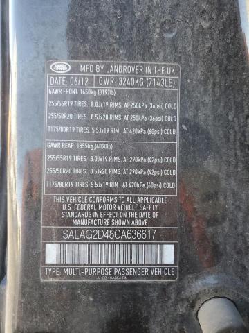 2012 LAND ROVER LR4 HSE #3294657038