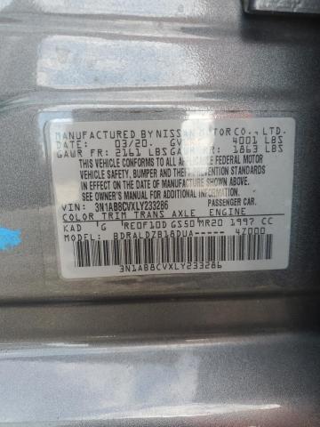 2020 NISSAN SENTRA SV #3297181896