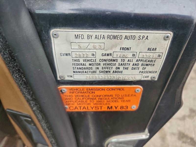 1983 ALFA ROMEO VELOCE 200 #3296225460