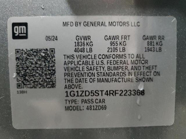 2024 CHEVROLET MALIBU LT - 1G1ZD5ST4RF223368