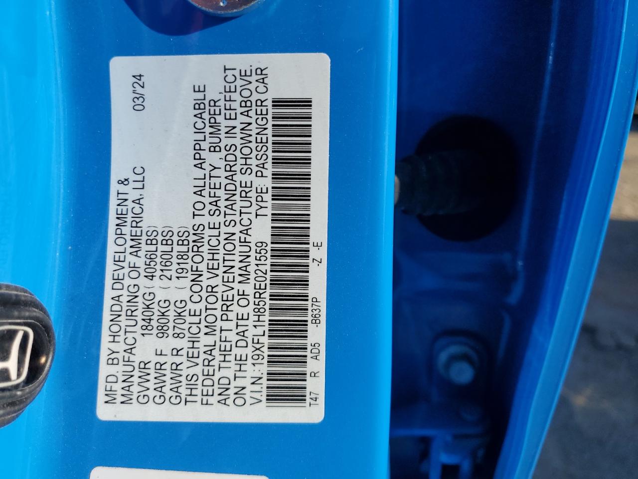 HONDA CIVIC SPORT TOURING