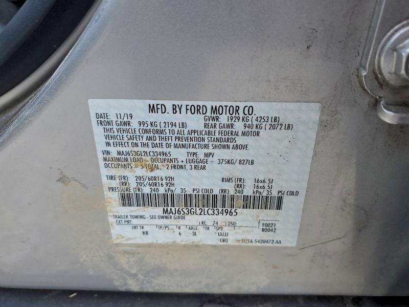 2020 FORD ECOSPORT S #3319407653