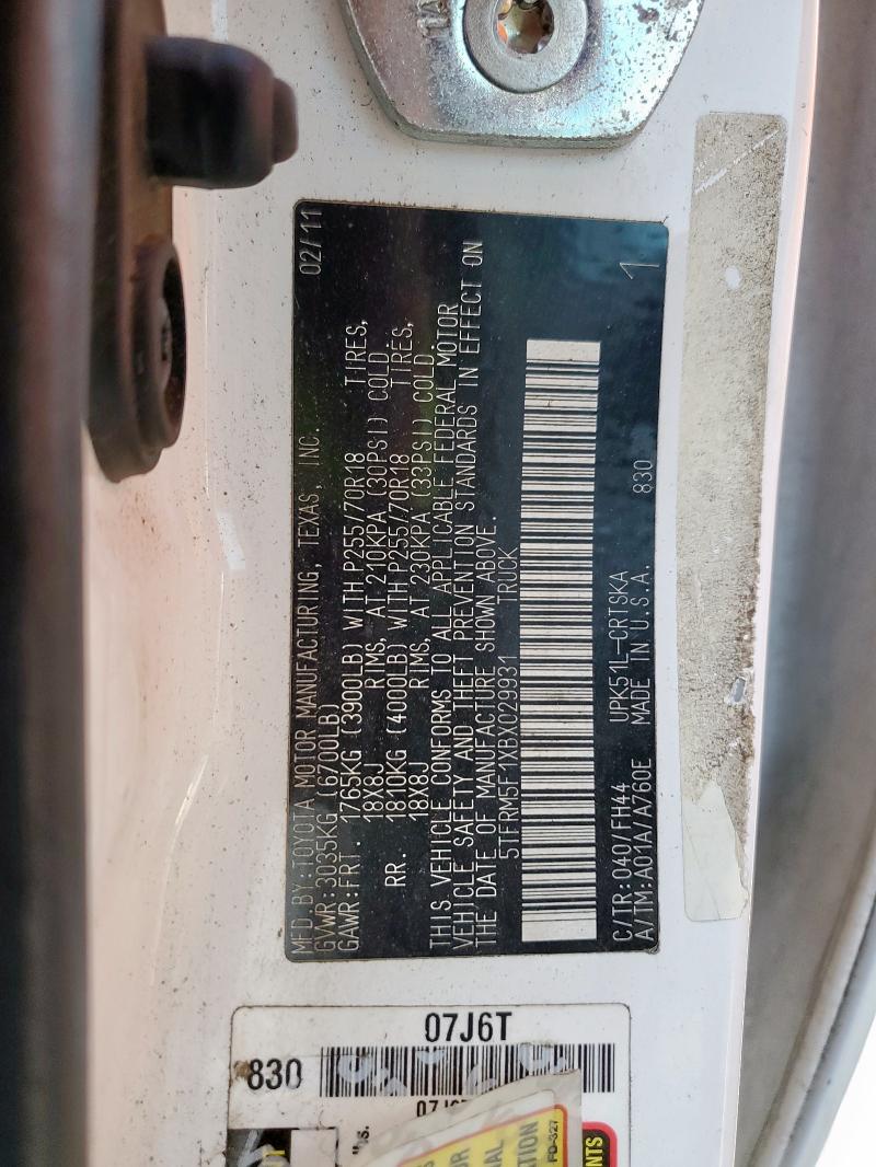 2011 TOYOTA TUNDRA DOU #3287278994