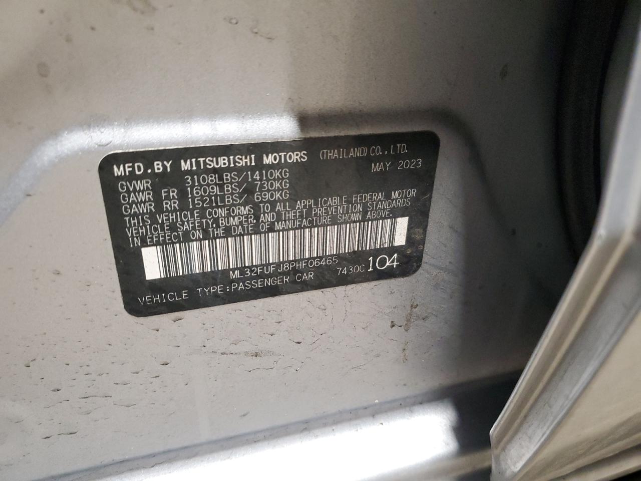 MITSUBISHI MIRAGE G4 ES