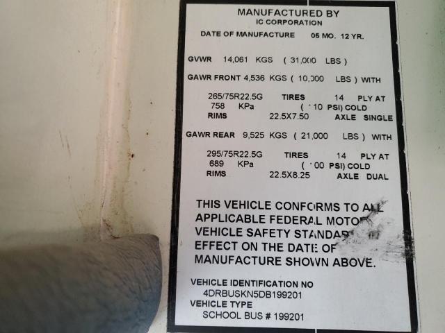 2013 IC CORPORATION CE SERIES SCHOOL #3285637325