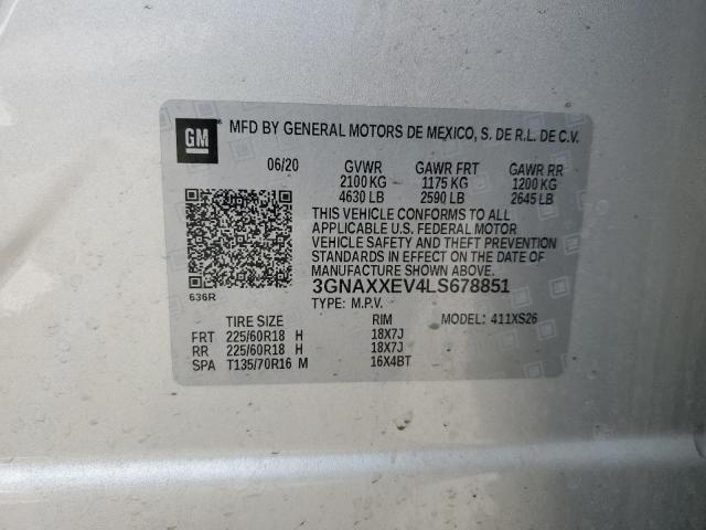2020 CHEVROLET EQUINOX PR #3294290890