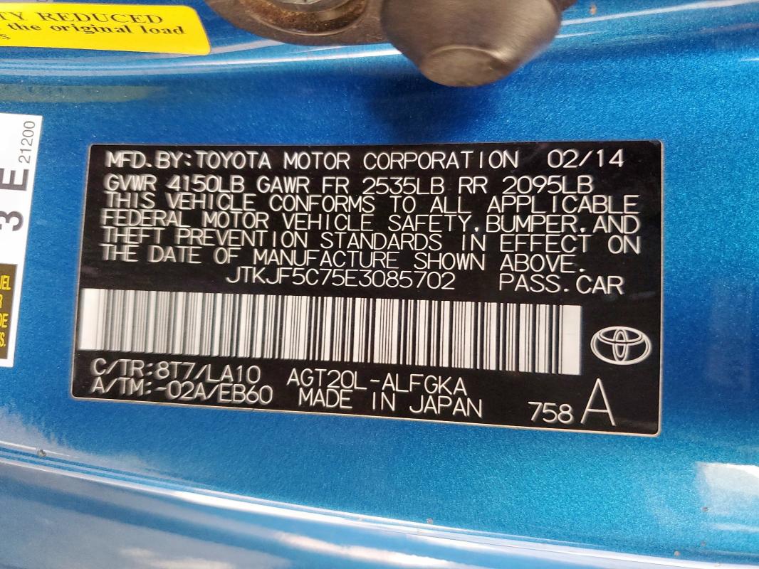 2014 TOYOTA SCION TC #3298045132