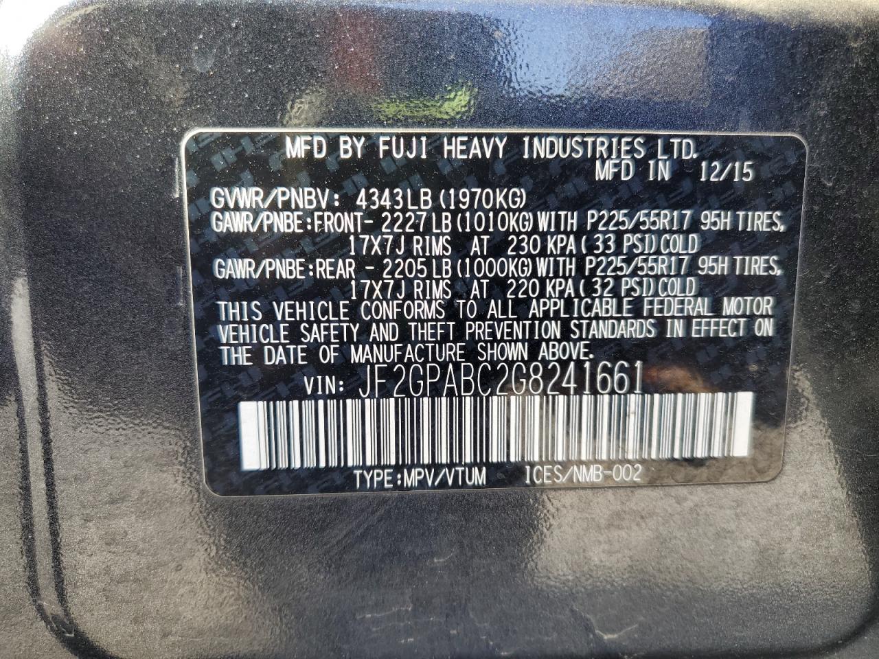 SUBARU CROSSTREK PREMIUM