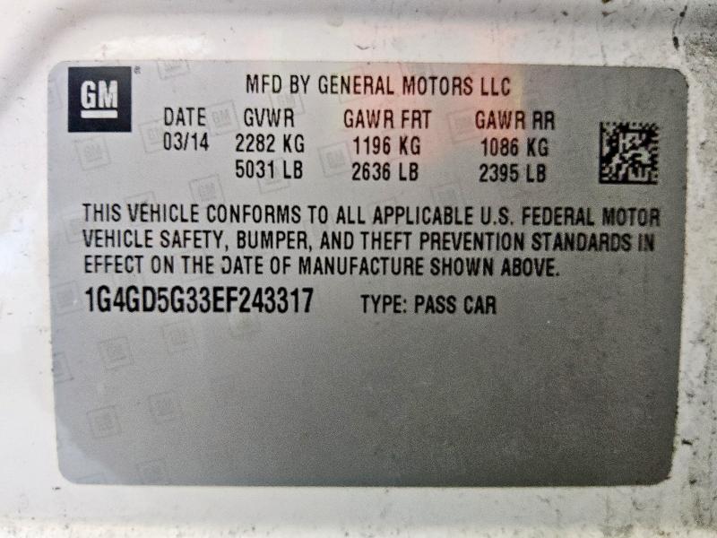 2014 BUICK LACROSSE P #3301714369