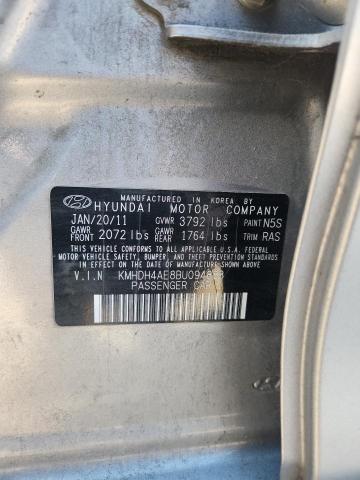 2011 HYUNDAI ELANTRA GL #3301787335