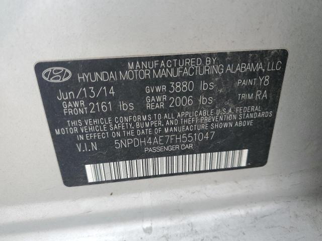 2015 HYUNDAI ELANTRA SE #3305593102
