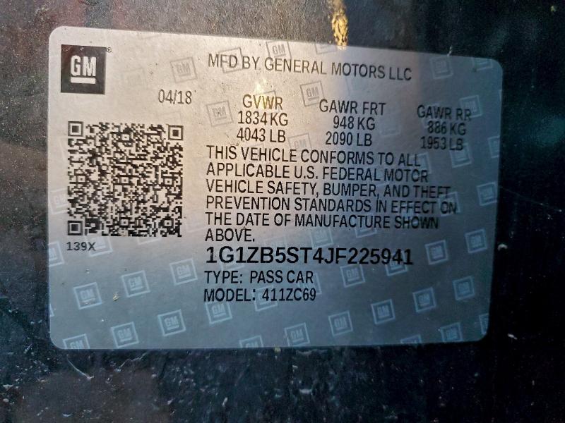 2018 CHEVROLET MALIBU LS #3296355153