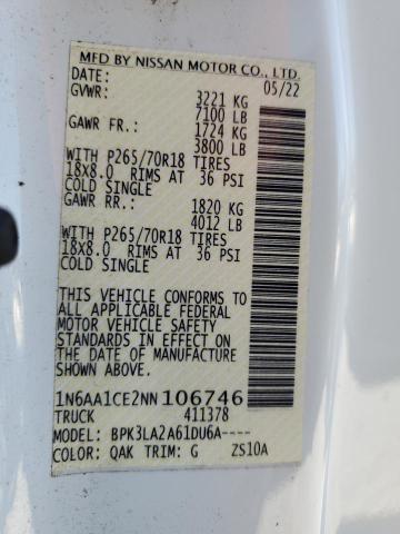 2022 NISSAN TITAN S #3297933778