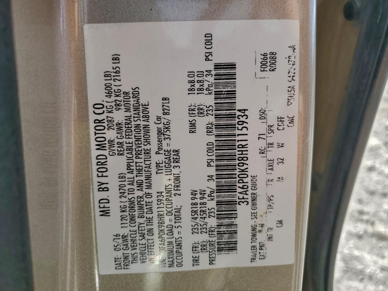 FORD FUSION TITANIUM