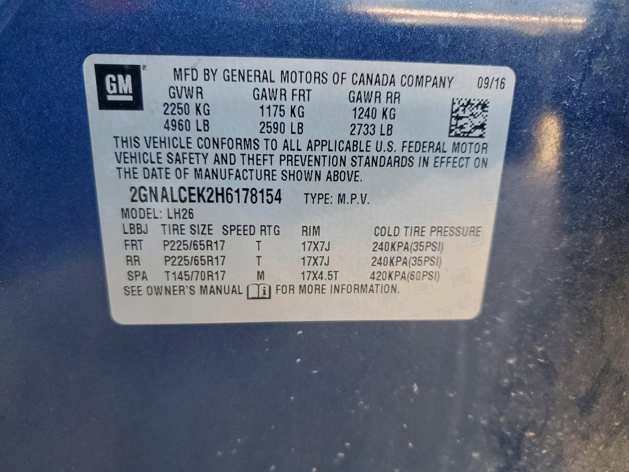 CHEVROLET EQUINOX LT