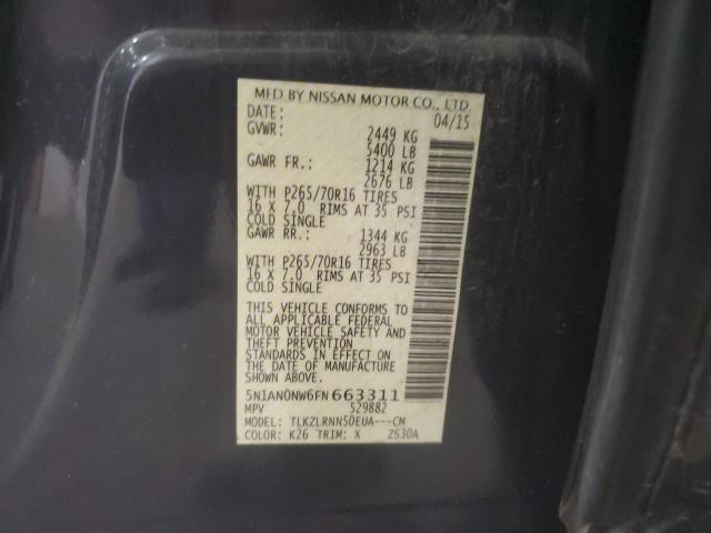 2015 NISSAN XTERRA X #3292704601