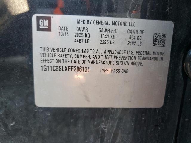 2015 CHEVROLET MALIBU 1LT 1G11C5SLXFF206151