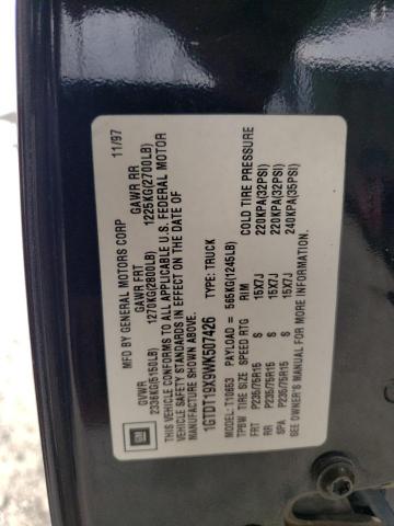 1998 GMC SONOMA #3298083138