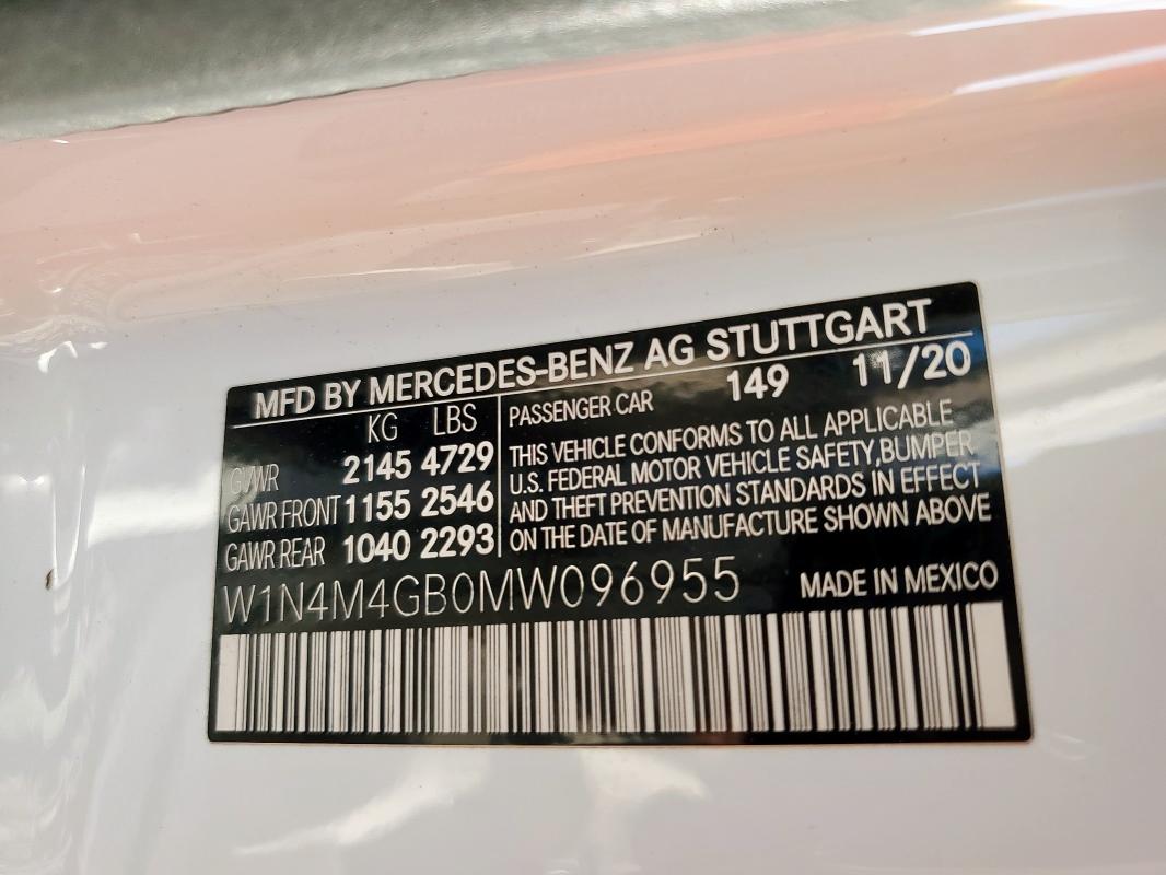 2021 MERCEDES-BENZ GLB 250 #3303001652