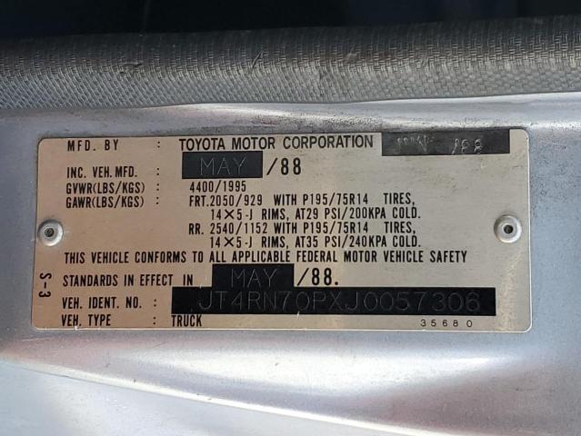 1988 TOYOTA PICKUP XTR #3302014049