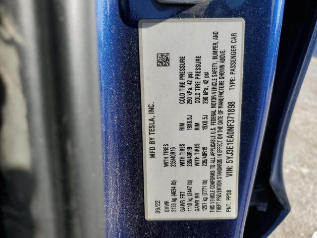 2022 TESLA MODEL 3 #3291324179