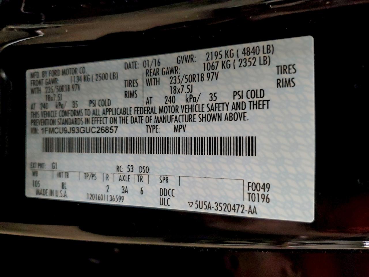 FORD ESCAPE TITANIUM